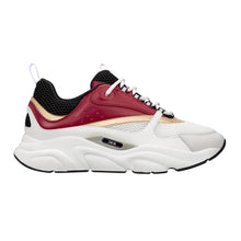 DIOR B22 SNEAKER WHITE BLACK BURGUNDY GOLD - I030