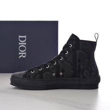 DIOR B23 HIGH-TOP SNEAKER BLACK MAXI DIOR OBLIQUE JACQUARD - I090