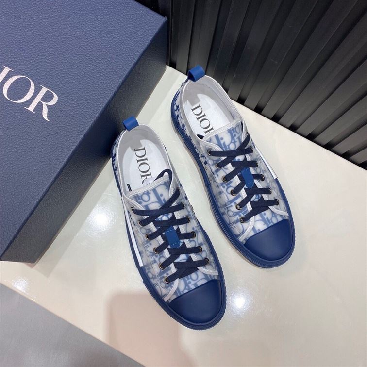 DIOR B23 LOW-TOP BLUE OBLIQUE - I091