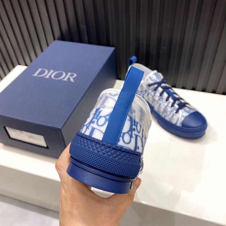 DIOR B23 LOW-TOP BLUE OBLIQUE - I091