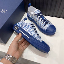 DIOR B23 LOW-TOP BLUE OBLIQUE - I091