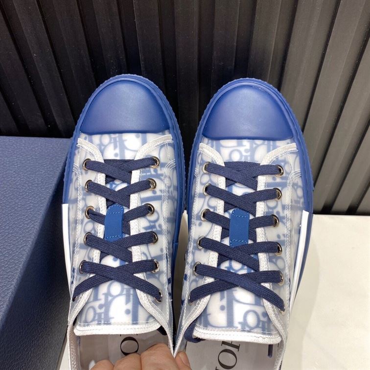 DIOR B23 LOW-TOP BLUE OBLIQUE - I091