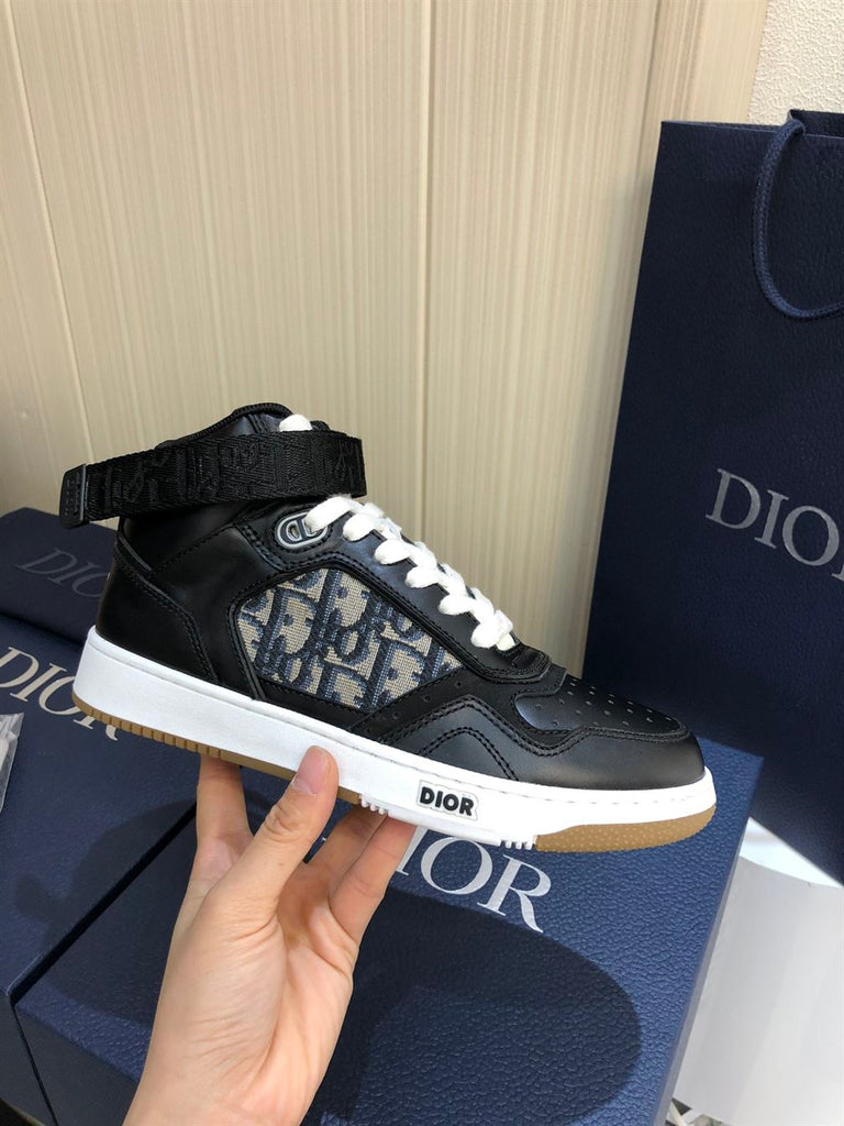 DIOR B27 HIGH-TOP SNEAKER BLACK BEIGR - I079