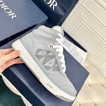 DIOR B27 HIGH-TOP SNEAKER GRAY CD DIAMOND - I077