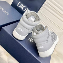 DIOR B27 HIGH-TOP SNEAKER GRAY CD DIAMOND - I077