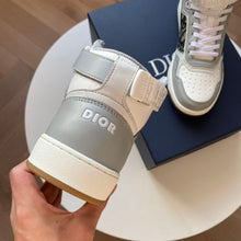 DIOR B27 HIGH-TOP SNEAKER GRAY WHITE - I078