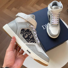 DIOR B27 HIGH-TOP SNEAKER GRAY WHITE - I078