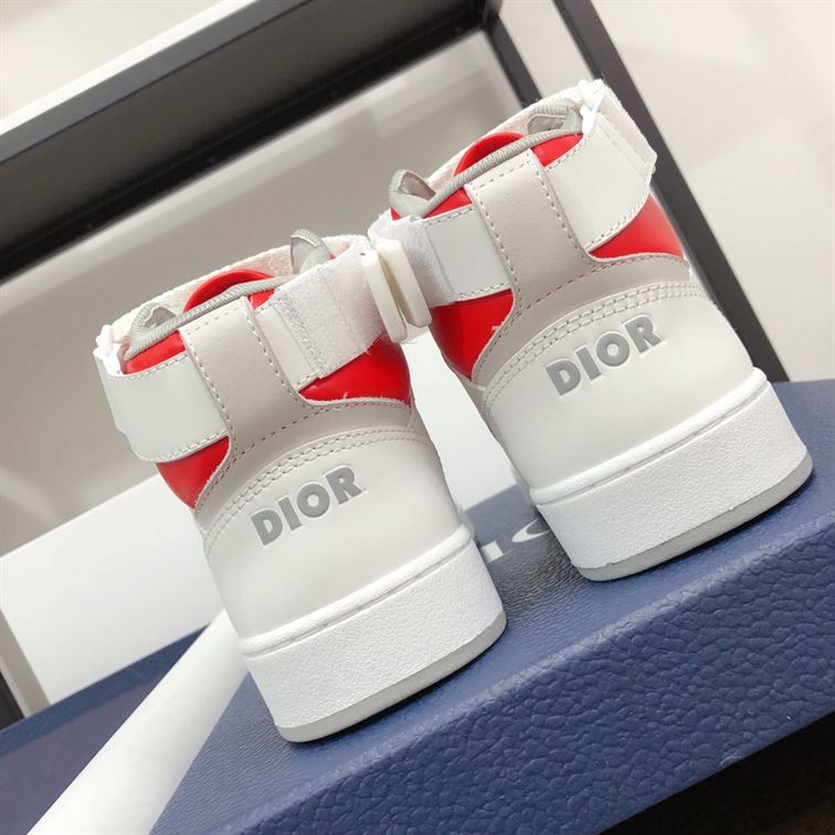 DIOR B27 HIGH-TOP SNEAKER RED WHITE - I074