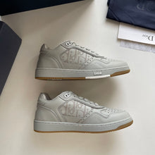 DIOR B27 LOW-TOP SNEAKER GRAY OBLIQUE LEATHER - I076