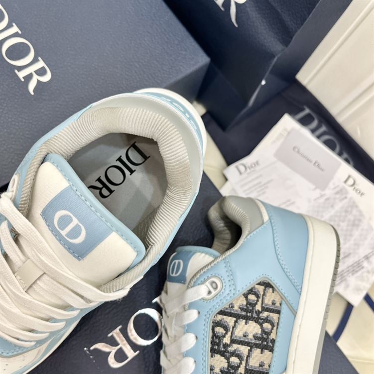 DIOR B27 LOW-TOP SNEAKER LIGHT BLUE WHITE - I069