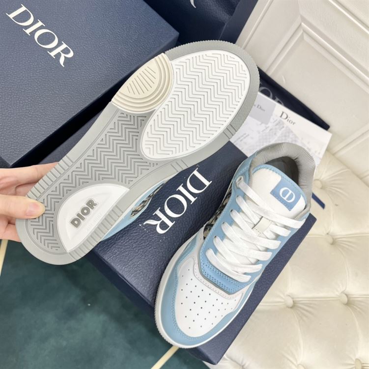 DIOR B27 LOW-TOP SNEAKER LIGHT BLUE WHITE - I069