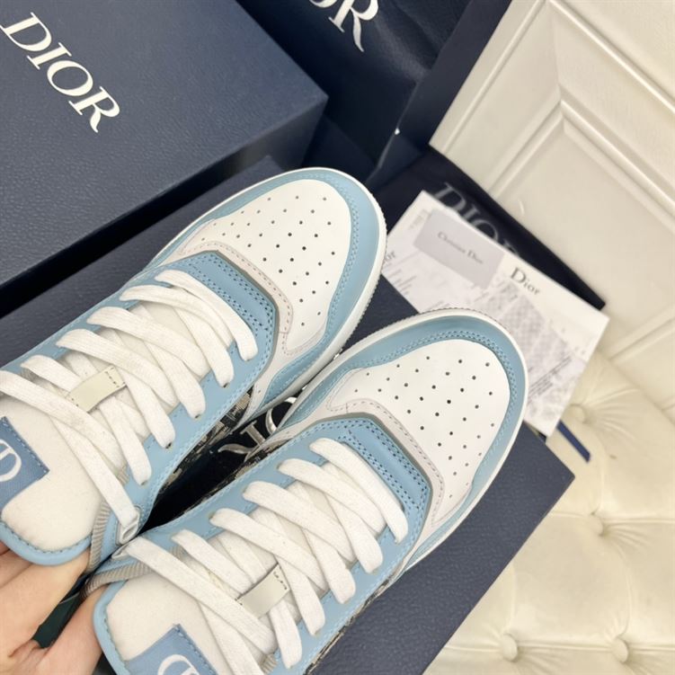 DIOR B27 LOW-TOP SNEAKER LIGHT BLUE WHITE - I069