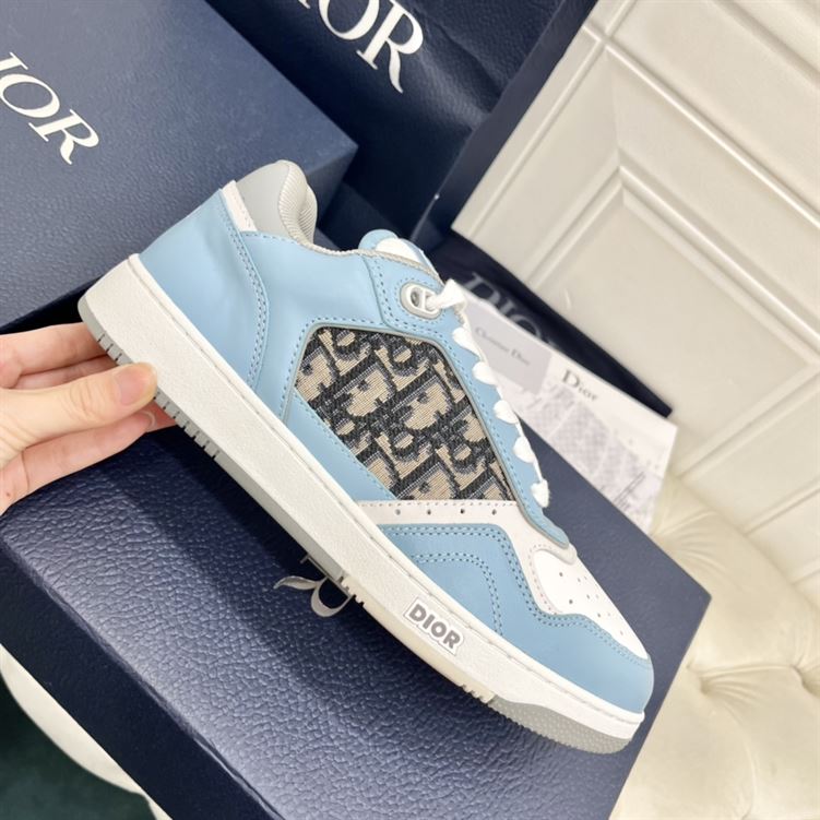 DIOR B27 LOW-TOP SNEAKER LIGHT BLUE WHITE - I069