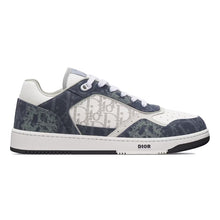 DIOR B27 LOW-TOP SNEAKER DENIM BLUE WHITE DIOR TEARS OBLIQUE GALAXY LEATHER - I065