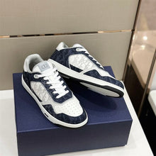 DIOR B27 LOW-TOP SNEAKER DENIM BLUE WHITE DIOR TEARS OBLIQUE GALAXY LEATHER - I065