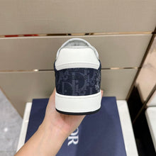 DIOR B27 LOW-TOP SNEAKER DENIM BLUE WHITE DIOR TEARS OBLIQUE GALAXY LEATHER - I065