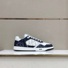 DIOR B27 LOW-TOP SNEAKER DENIM BLUE WHITE DIOR TEARS OBLIQUE GALAXY LEATHER - I065