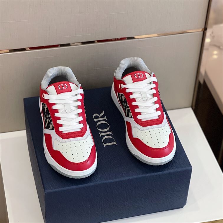 DIOR B27 SNEAKER DIOR OBLIQUE RED - I120