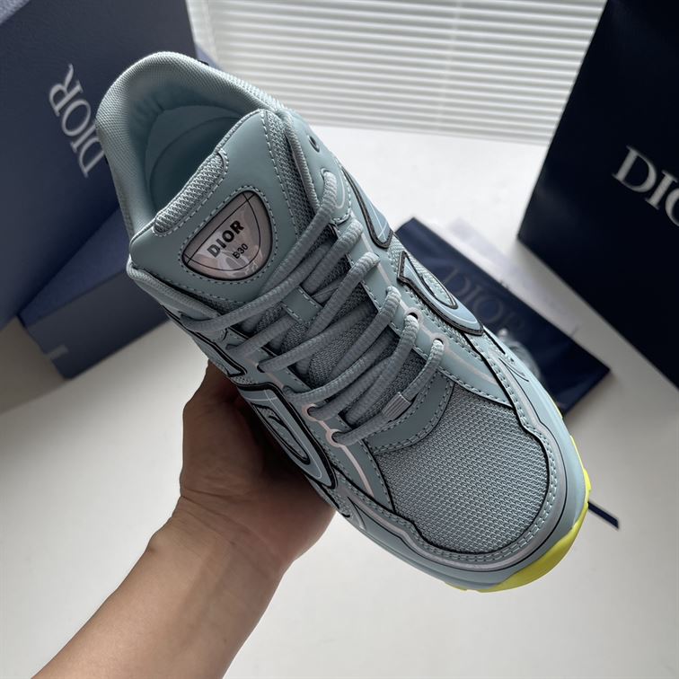 DIOR B30 SNEAKER BLUE MESH AND TECHNICAL FABRIC - I002