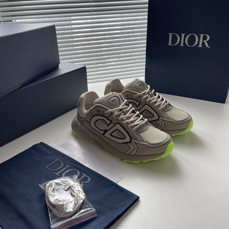 DIOR B30 SNEAKER BLUE MESH AND TECHNICAL FABRIC - I004