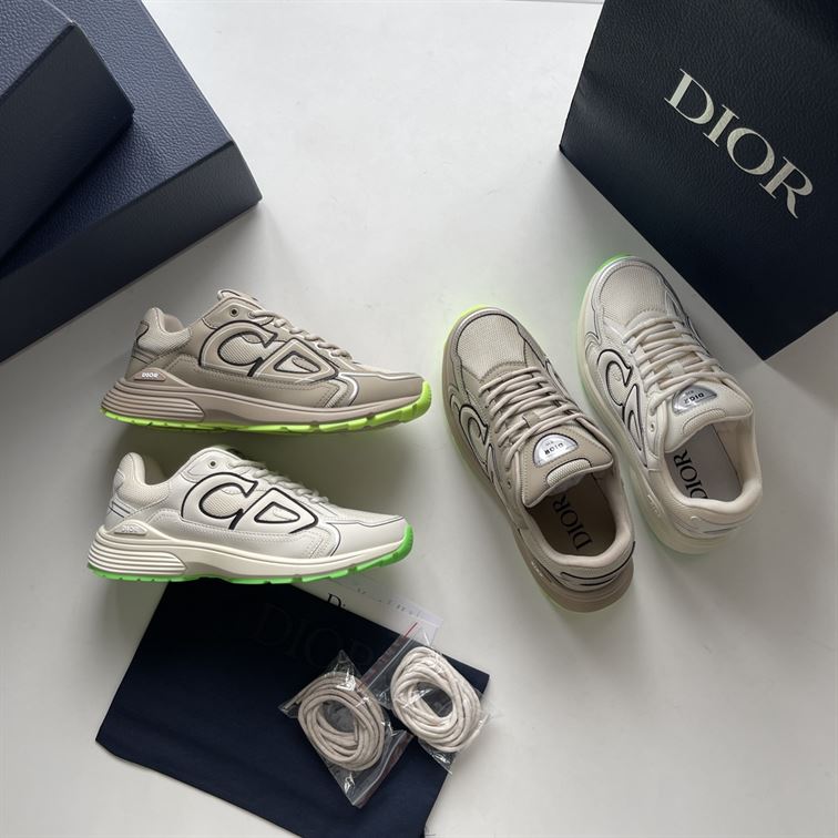 DIOR B30 SNEAKER BLUE MESH AND TECHNICAL FABRIC - I004