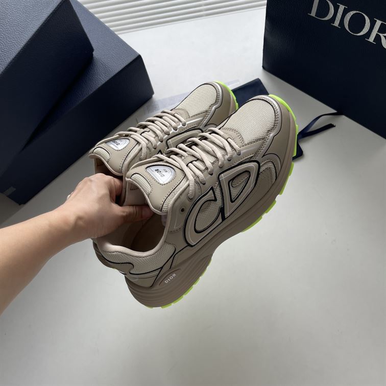 DIOR B30 SNEAKER BLUE MESH AND TECHNICAL FABRIC - I004