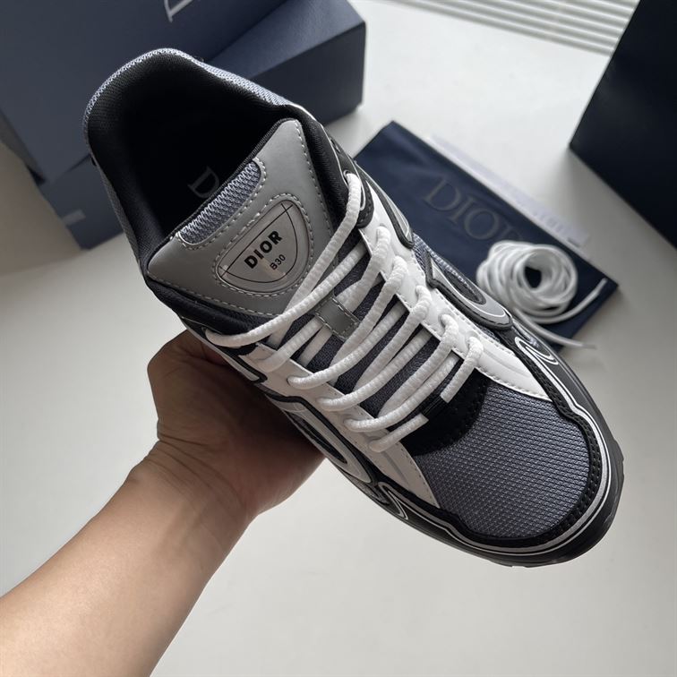 DIOR B30 SNEAKER BLUE MESH AND TECHNICAL FABRIC - I005