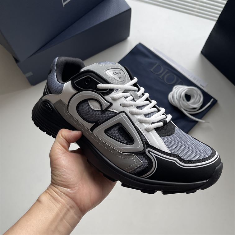 DIOR B30 SNEAKER BLUE MESH AND TECHNICAL FABRIC - I005