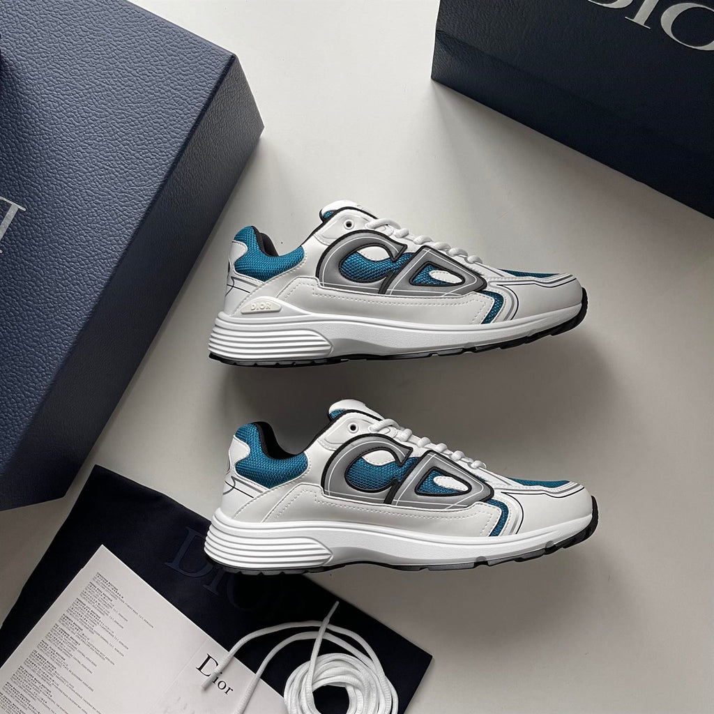 DIOR B30 SNEAKER BLUE MESH AND TECHNICAL FABRIC - I010