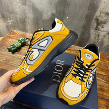 DIOR B30 SNEAKER CREAM MESH YELLOW TECHNICAL FABRIC - I113