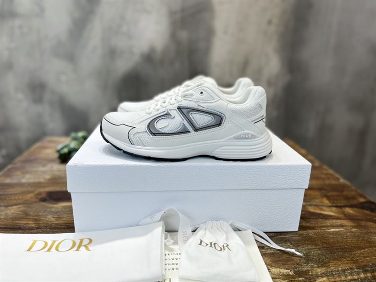 DIOR B30 SNEAKER WHITE MESH AND TECHNICAL FABRIC - I116