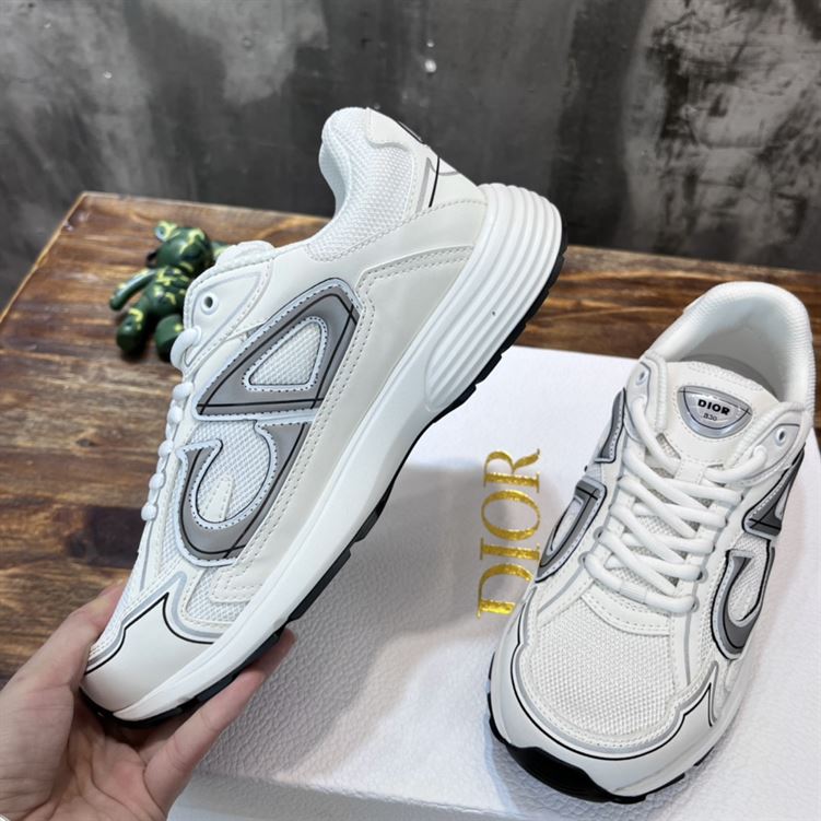 DIOR B30 SNEAKER WHITE MESH AND TECHNICAL FABRIC - I116