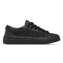 DIOR B33 SNEAKER BLACK SMOOTH CALFSKIN OBLIQUE RAISED EMBROIDERY - I107