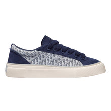 DIOR B33 SNEAKER NAVY BLUE DIOR OBLIQUE JACQUARD AND SUEDE - I093