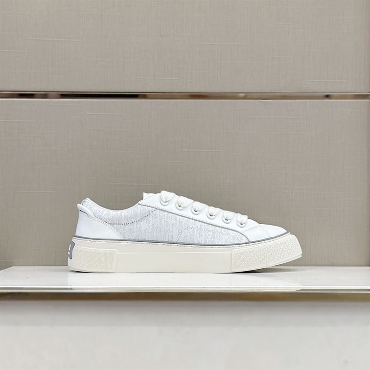 DIOR B33 SNEAKER WHITE SMOOTH CALFSKIN AND DIOR OBLIQUE JACQUARD - I103