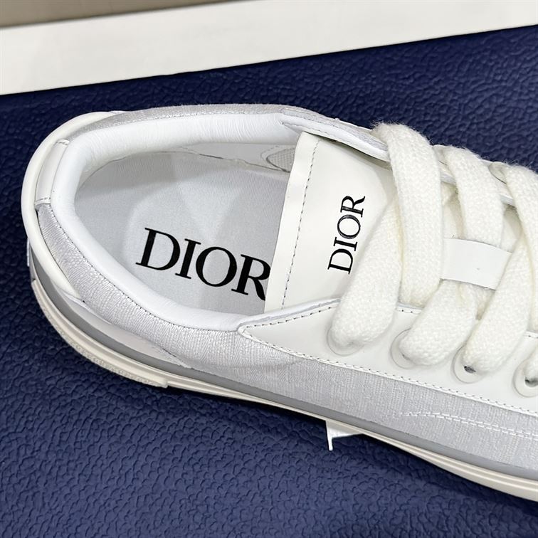 DIOR B33 SNEAKER WHITE SMOOTH CALFSKIN AND DIOR OBLIQUE JACQUARD - I103