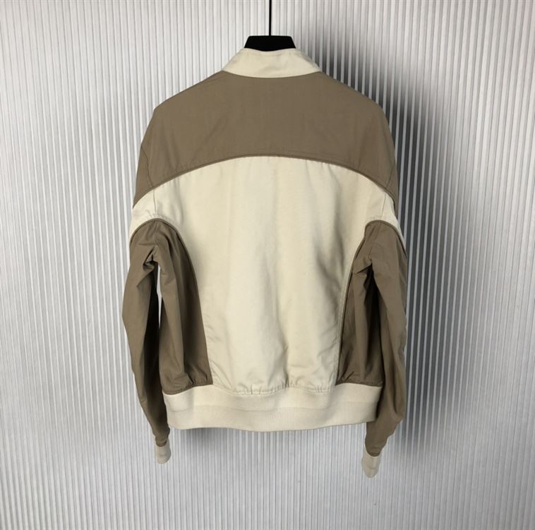 DIOR BOMBER JACKET GRAY COTTON CANVAS - CB016