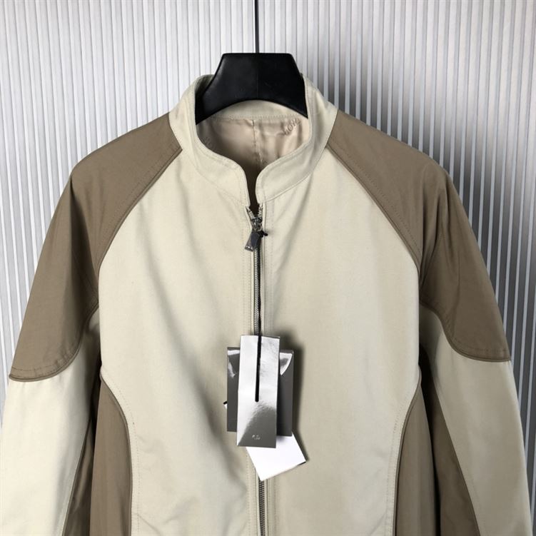 DIOR BOMBER JACKET GRAY COTTON CANVAS - CB016