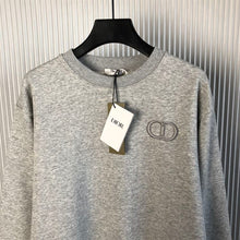 DIOR CD ICON SWEATSHIRT GRAY COTTON FLEECE - Z004