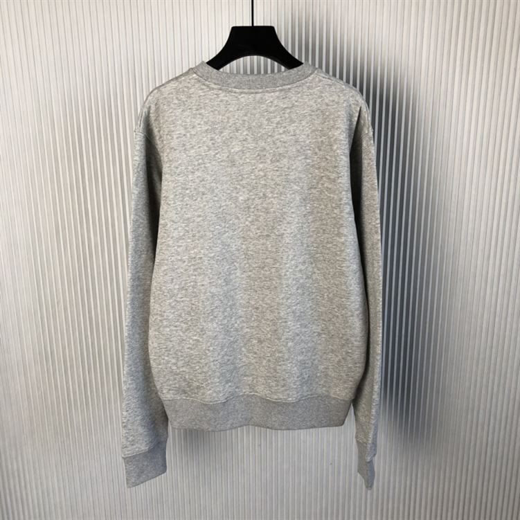 DIOR CD ICON SWEATSHIRT GRAY COTTON FLEECE - Z004