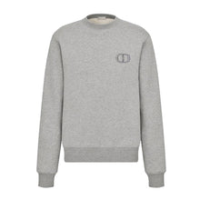 DIOR CD ICON SWEATSHIRT GRAY COTTON FLEECE - Z004