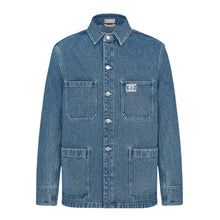 DIOR CHARM OVERSHIRT BLUE COTTON TWILL - CB001