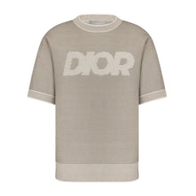 DIOR ITALIC T-SHIRT COTTON-BLEND TRAMATO KNIT - O040