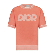 DIOR ITALIC T-SHIRT COTTON-BLEND TRAMATO KNIT - O041