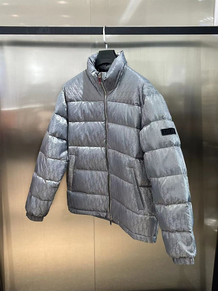 DIOR OBLIQUE DOWN JACKET GREY - CB010