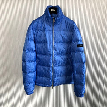 DIOR OBLIQUE DOWN JACKET LIGHT BLUE - CB009