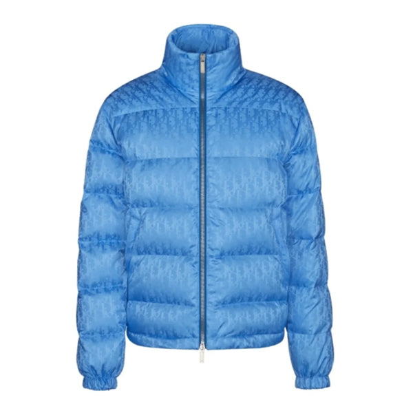 DIOR OBLIQUE DOWN JACKET LIGHT BLUE - CB009