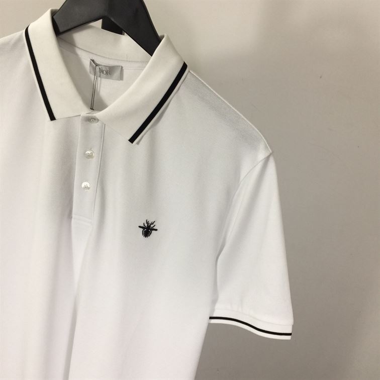 DIOR POLO SHIRT WITH BEE EMBROIDERY - O001