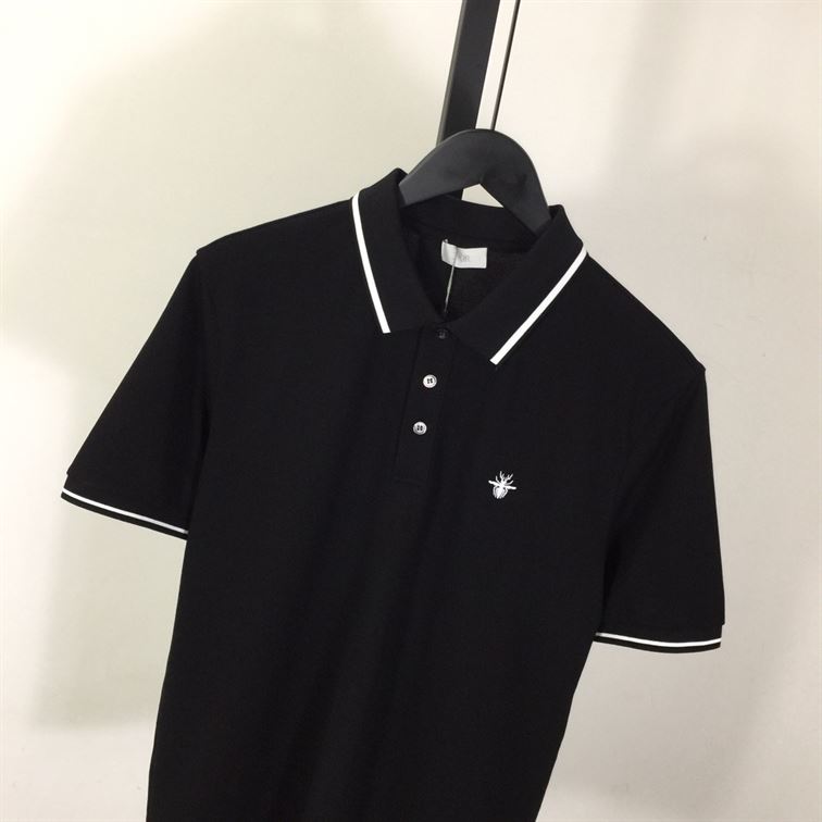 DIOR POLO SHIRT WITH BEE EMBROIDERY - O002