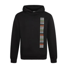 DIOR PRINTED RELAXED FIT COTTON BLACK HOODIE - Z027